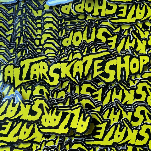 Altar Altarmania Yellow/Black Logo Stickers (3x Pack)