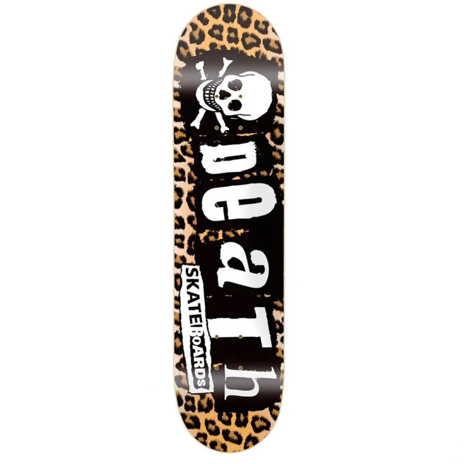 Death Skateboards Leopard Print Punk Deck 8.25"