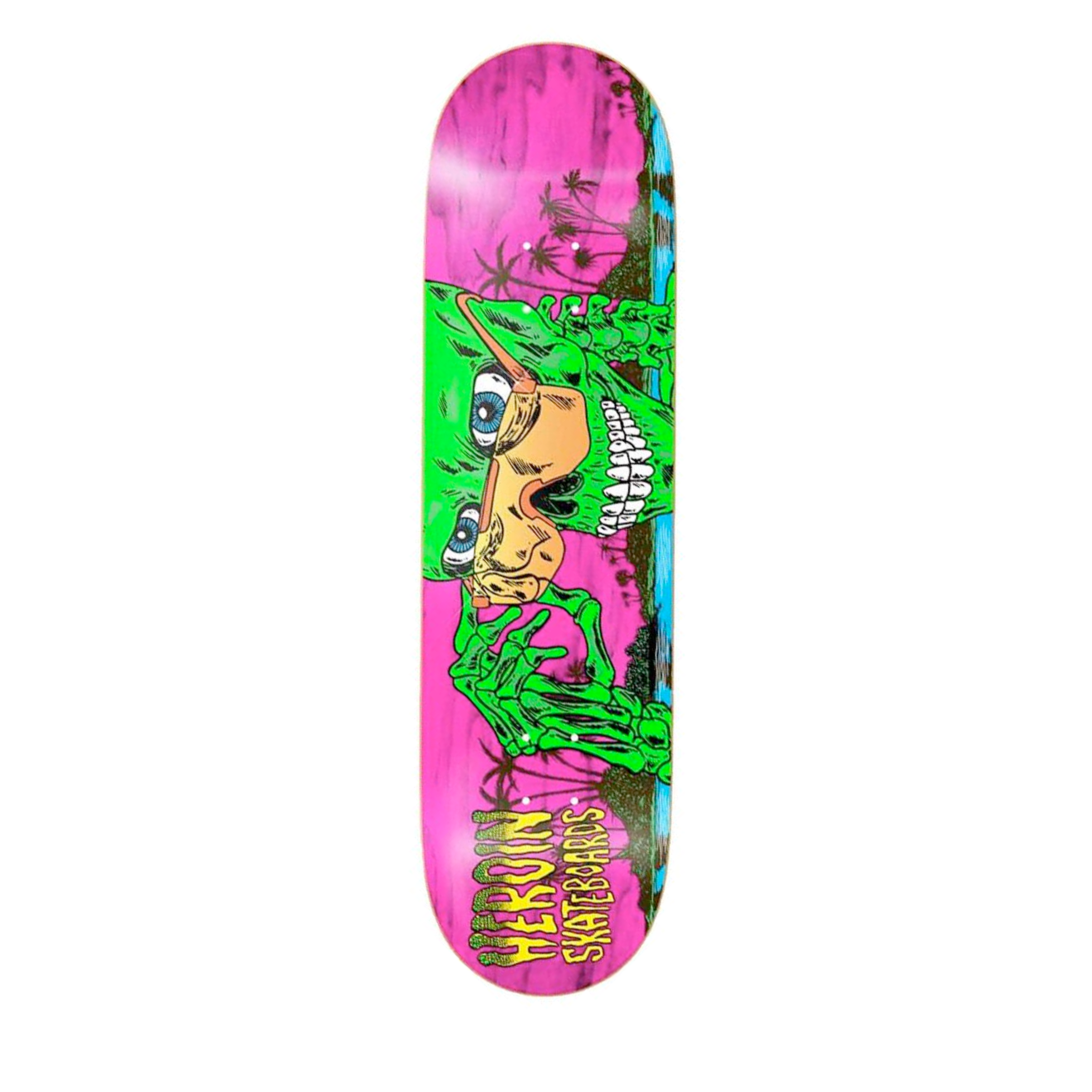 Heroin Skateboards Dalton Dern Skeleton Deck 8.5"