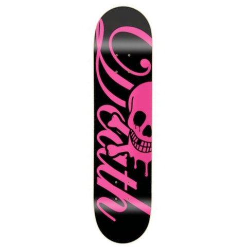 Death Skateboards Death Script Black/Pink Deck 8.375"