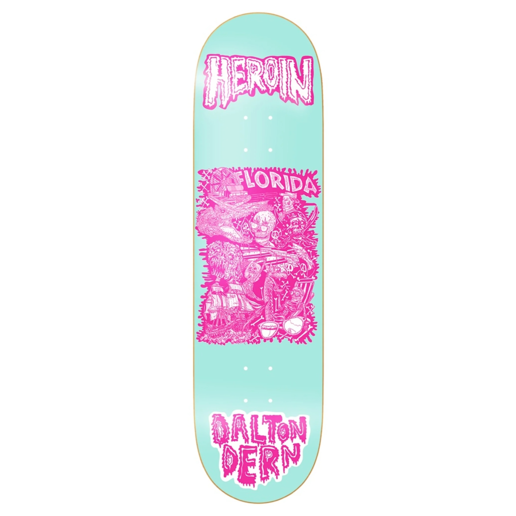 Heroin Skateboards Dalton Dern Allegory Of Fear 8.5"