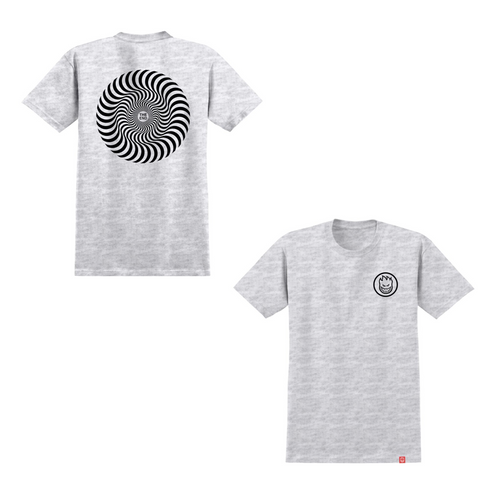 Spitfire Wheels Classic Swirl Ash/Black T-Shirt