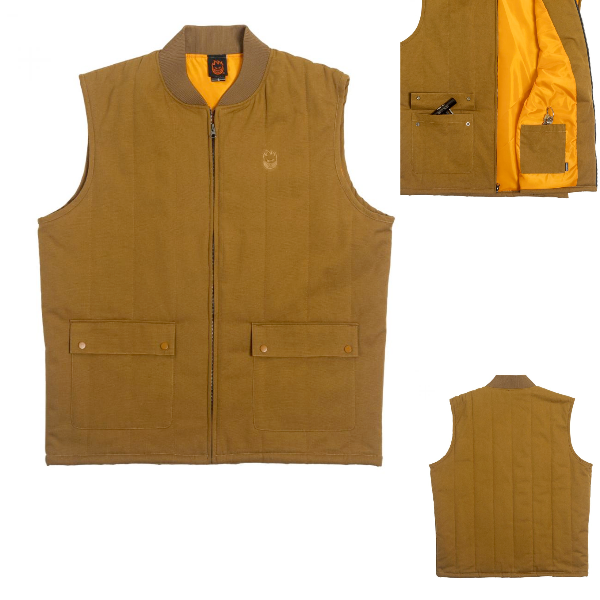 Spitfire Wheels Bighead Vest Tan