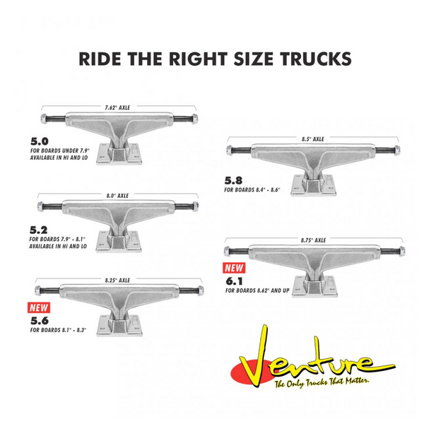 Venture Pro Trucks Yuto Liq Chrm Multi 5.6 IN