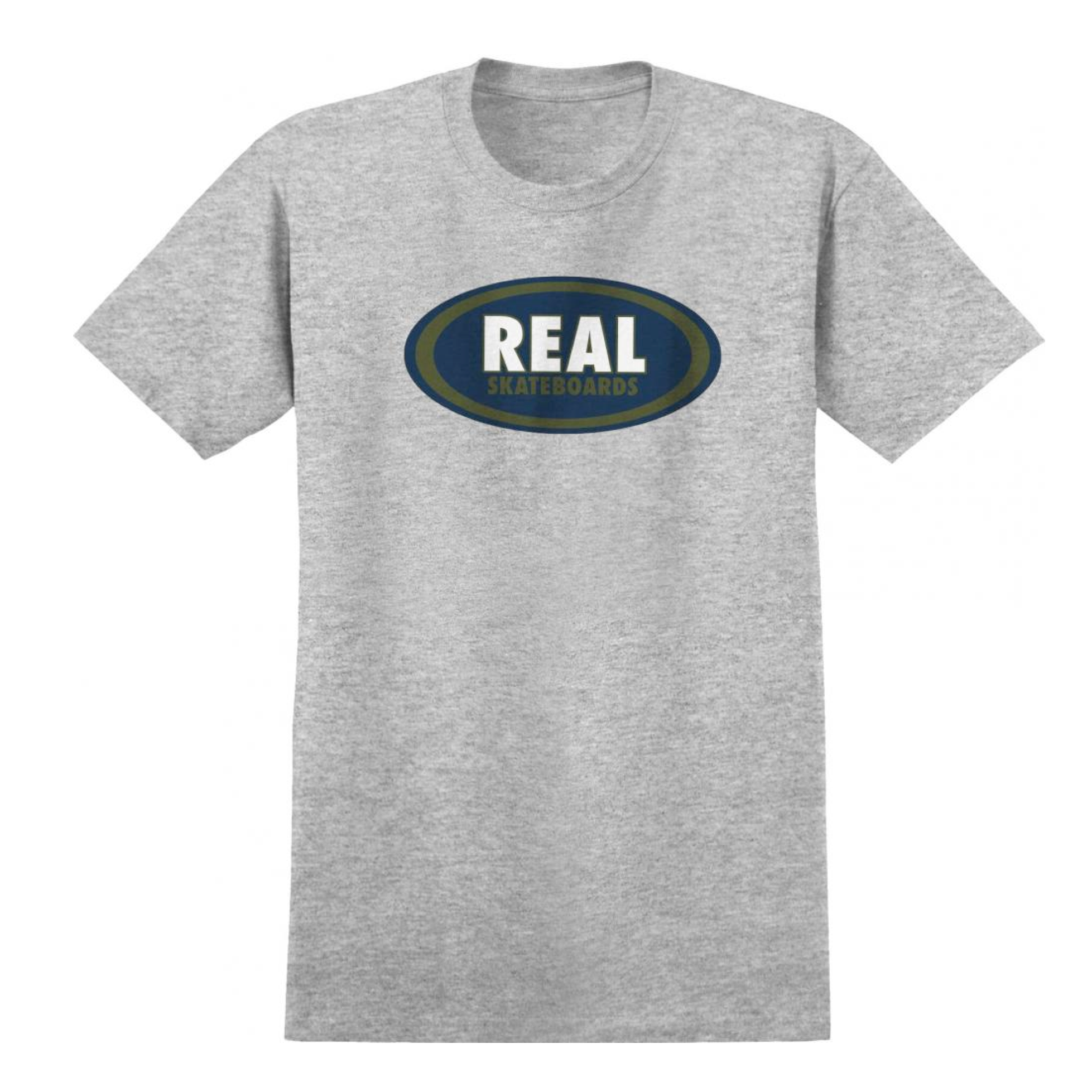 Real Skateboards T-Shirt Oval Sport Grey / Navy / Olive