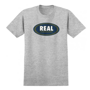 Real Skateboards T-Shirt Oval Sport Grey / Navy / Olive