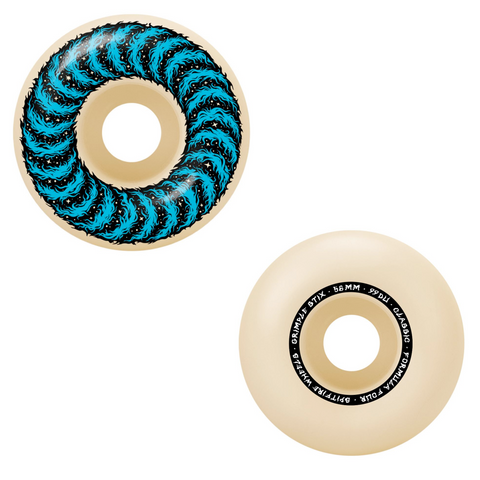 Spitfire Wheels X Grimple F4 Wheels Furry Classics 99 White 56 MM
