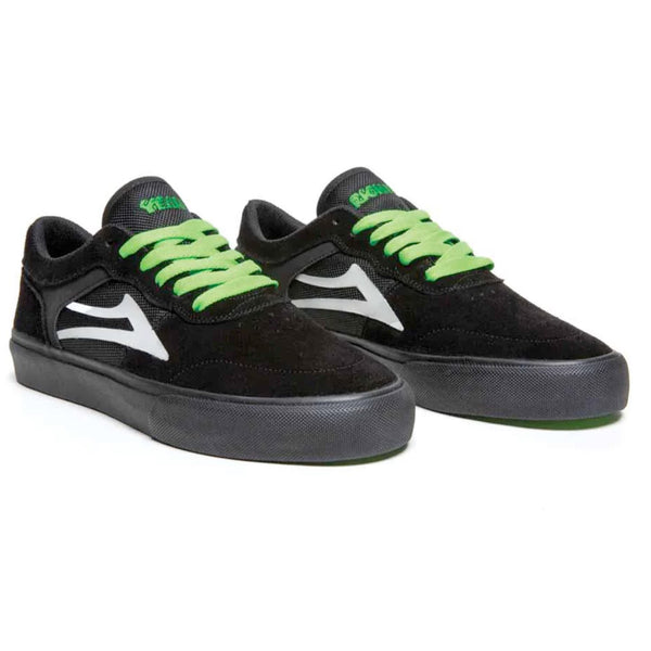 Lakai X Yeah Right Staple Skate Shoes Black/UV Green