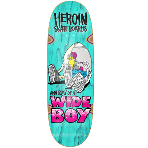 Heroin Skateboards Anatomy of a Wide Boy 10.4" (Various Stains)
