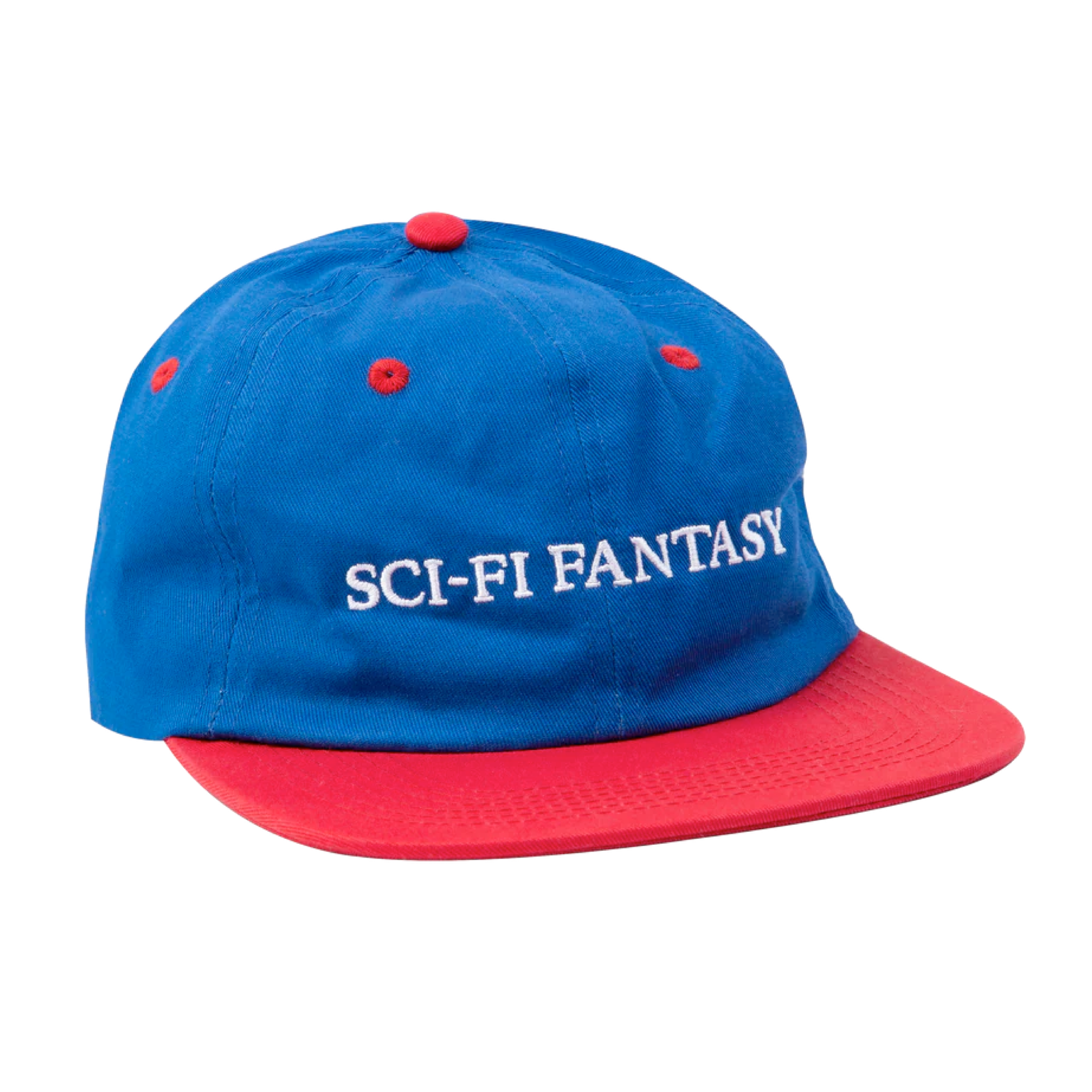 Sci-Fi Fantasy Flat Logo Hat (Royal/Red)