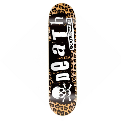 Death Skateboards Leopard Print Punk Deck 8.25"