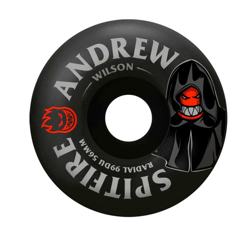 Spitfire Wheels Formula Four Andrew Wilson Burn Squad Radial 99DU Black 56MM