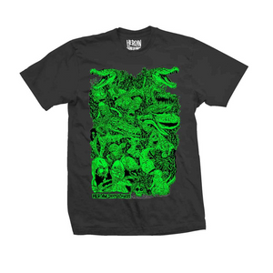 Heroin Skateboards Allegory of Fear Skate T-Shirt Black