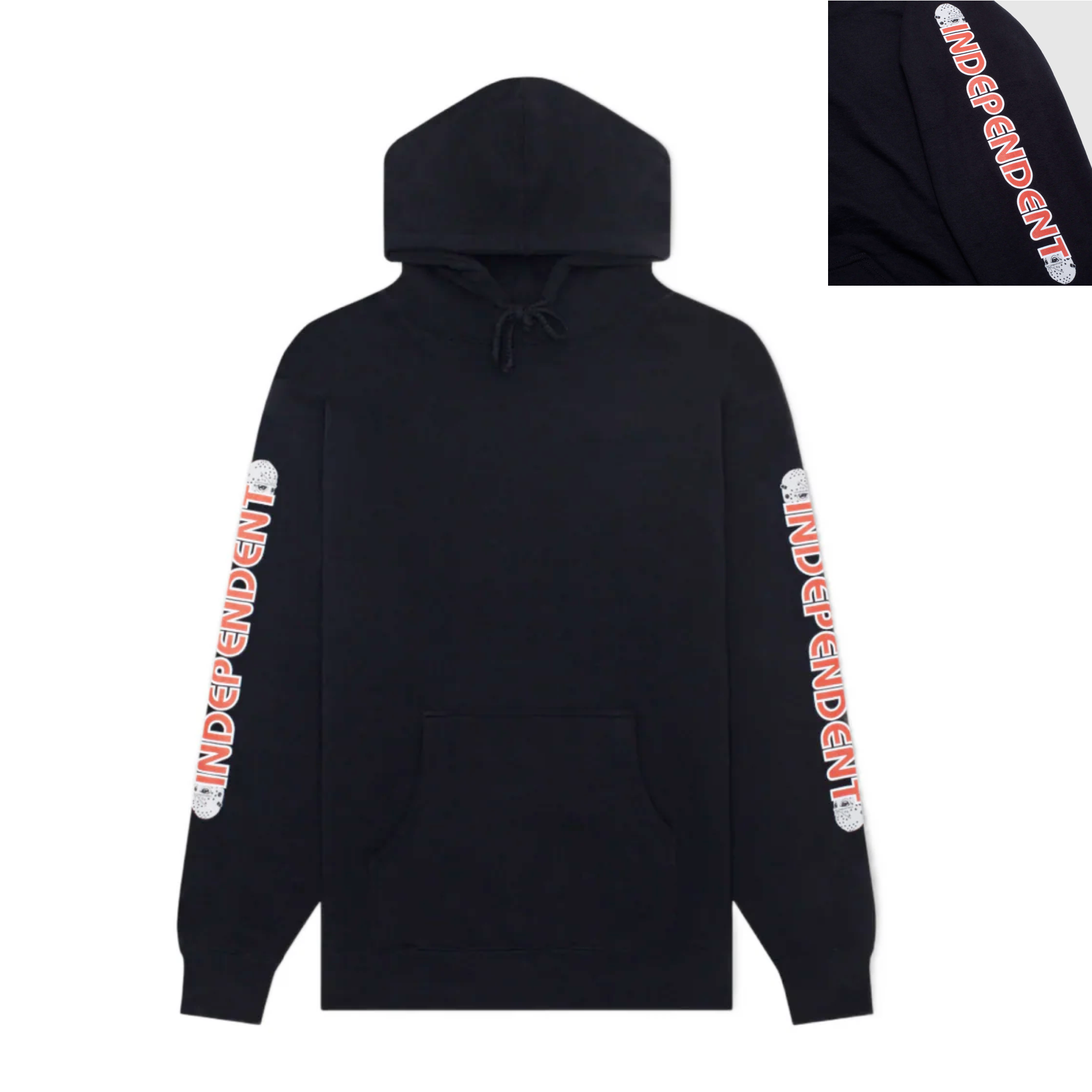 Hockey Skateboards Half Mask Indy Hood (Black)