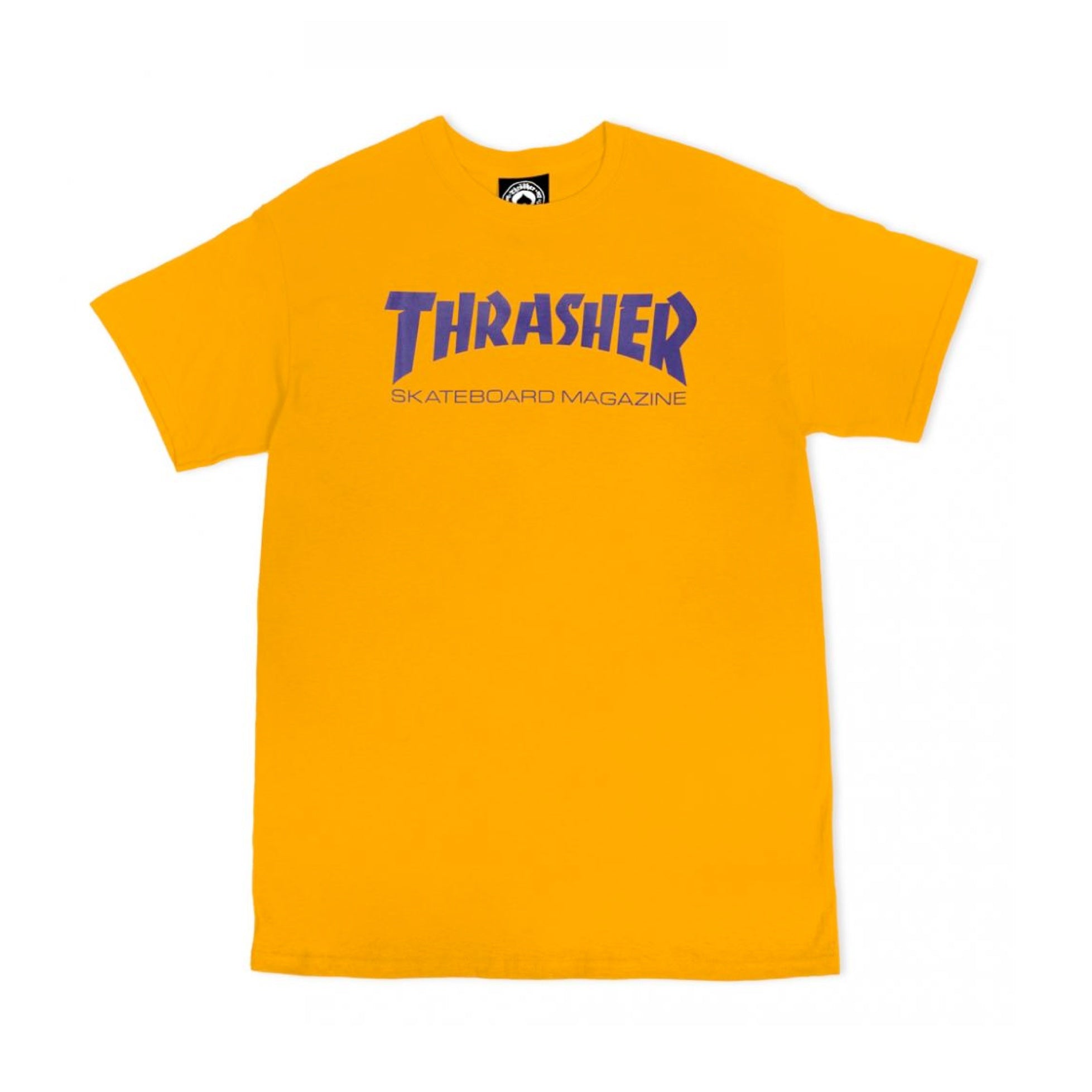 Thrasher T-Shirt Skate Mag Gold/Purple