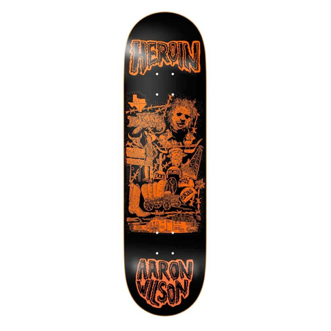 Heroin Skateboards Aaron Wilson Allegory Of Fear 8.75"