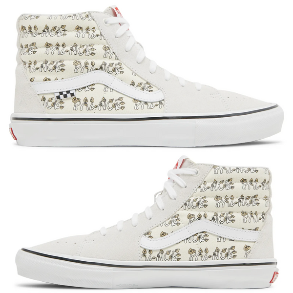 Palace Skateboards x Vans Sk8-Hi 'Mushrooms - Marshmallow' UK10