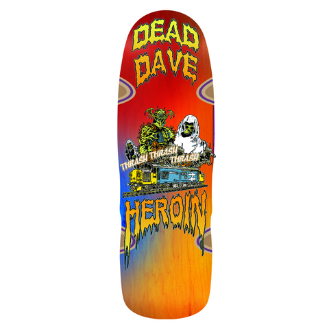 Heroin Skateboards Dead Dave Ghost Train 10" (Various Stains)