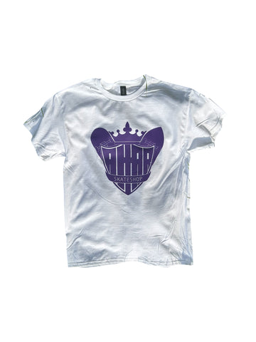 Altar Skate Shop 15 Years purple logo White