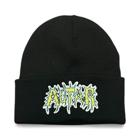 Altar Skateboards Metal Logo Beanie Artwork By Funeral French