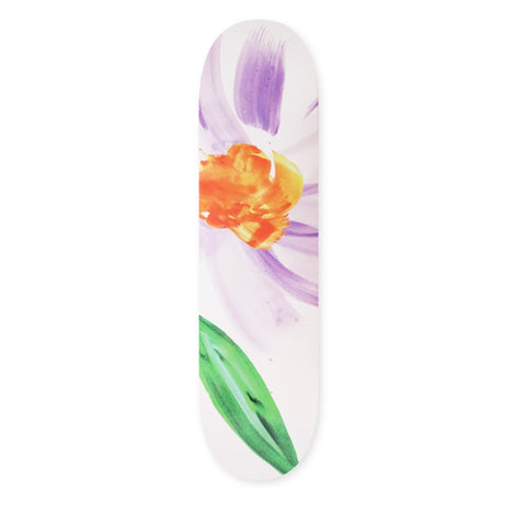 Skateboard Cafe Floral Deck White Deck 8"