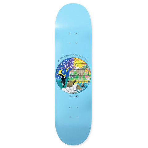 Skateboard Cafe Great Place Deck (Baby Blue) 8"