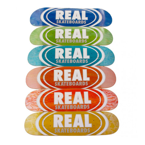 Real Skateboards Team Oval Pearl Patterns Deck 8.06" (Various Stains)
