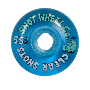 Snot Wheel Co Clear Snot Blue 55mm