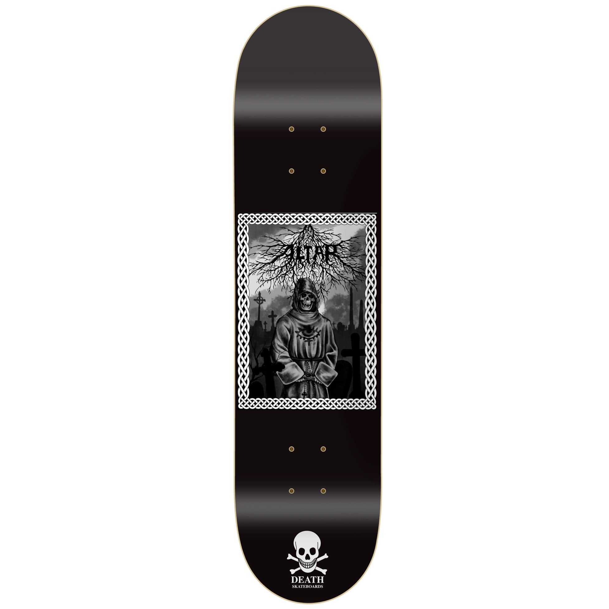 Death Skateboards X Altar Skateshop Metal Death Deck 8"